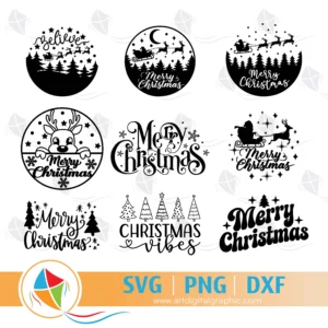 Christmas Silhouette Free SVG