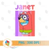 Janet Bluey PNG