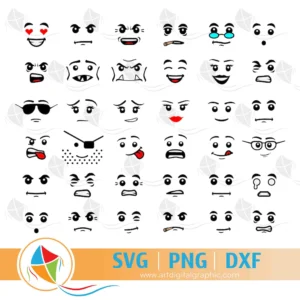 Lego Face SVG