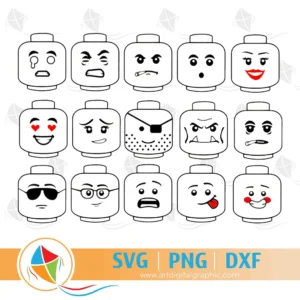 Lego Face SVG