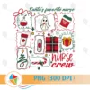 Santa Favorite Nurse Crew Christmas PNG