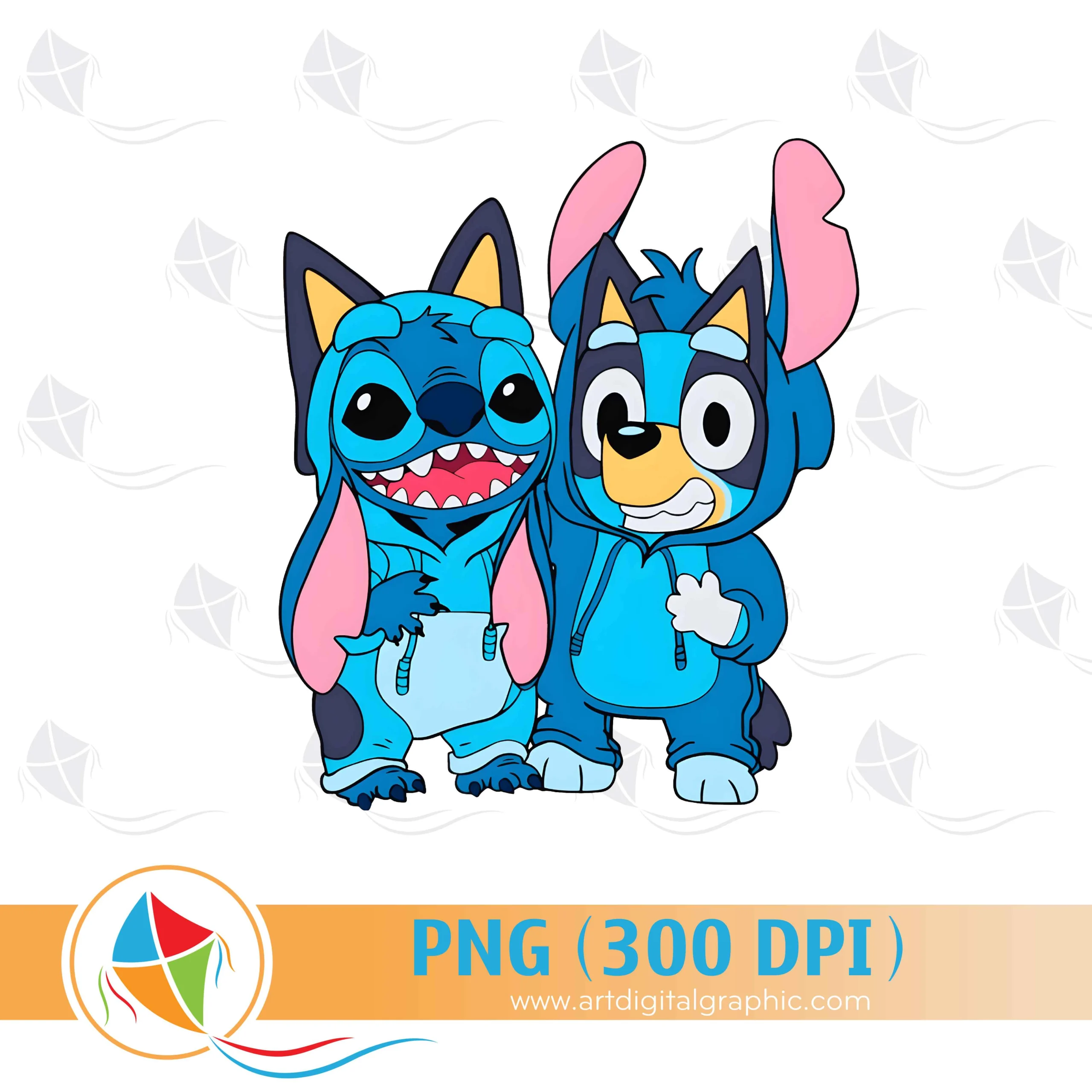 Stitch Bluey PNG