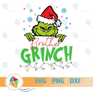 Grinch Brother Christmas SVG
