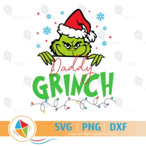 Grinch Daddy Christmas SVG