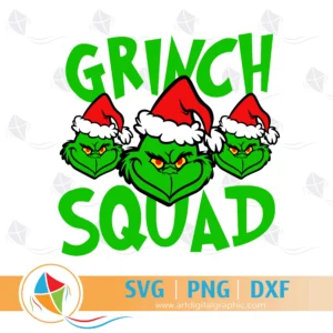 Grinch Squad Grinchmas SVG