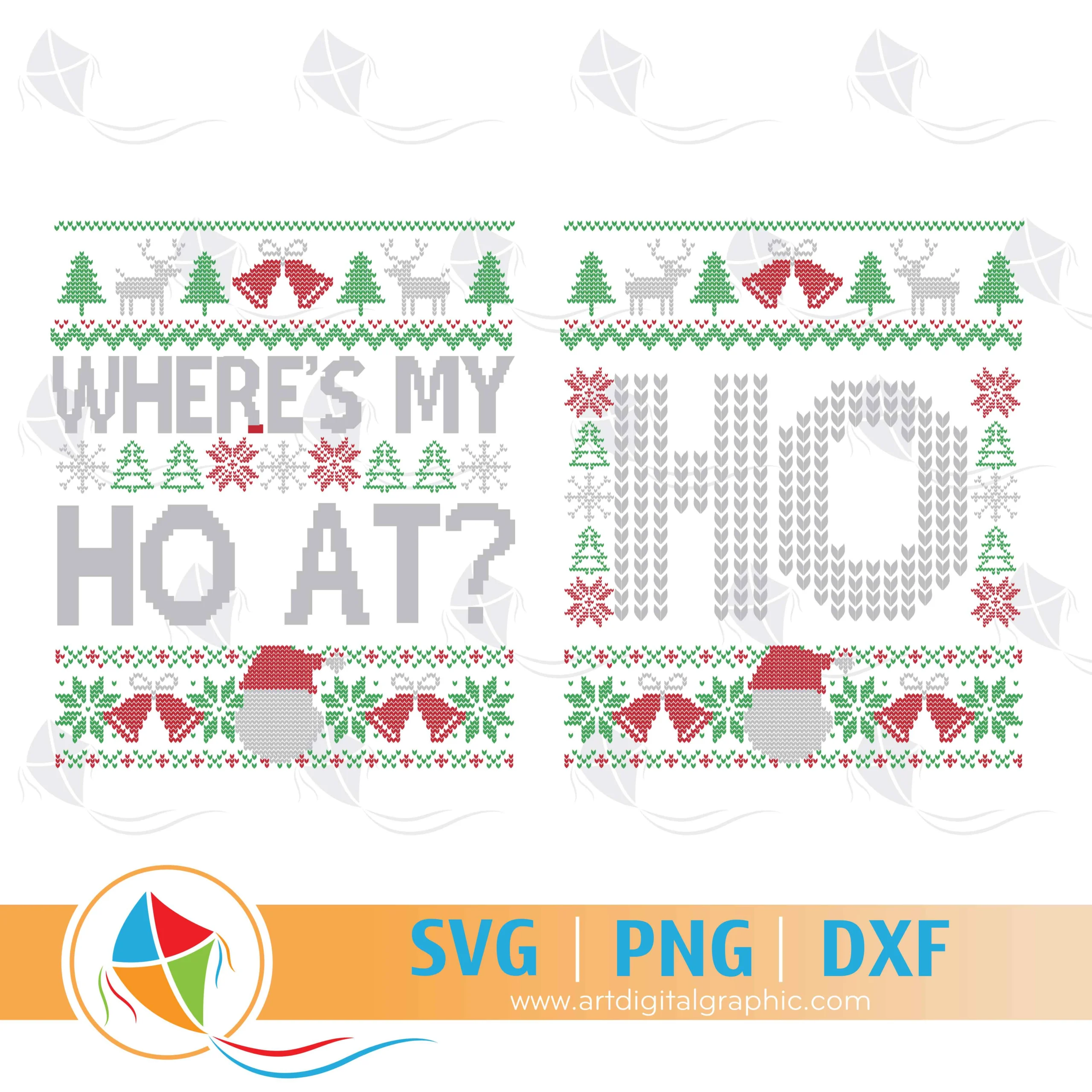 Where's My Ho At Christmas SVG