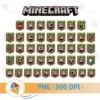 Minecraft Font Banner PNG