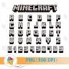Minecraft Font PNG