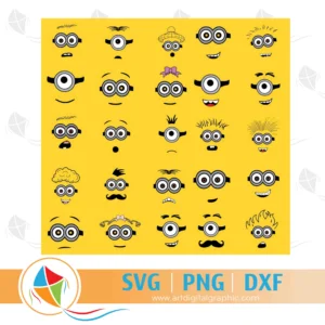 Minions Face SVG