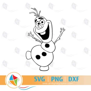 Olaf Outline Free SVG