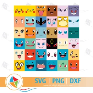 Pokemon Face SVG