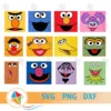 Sesame Street Face SVG