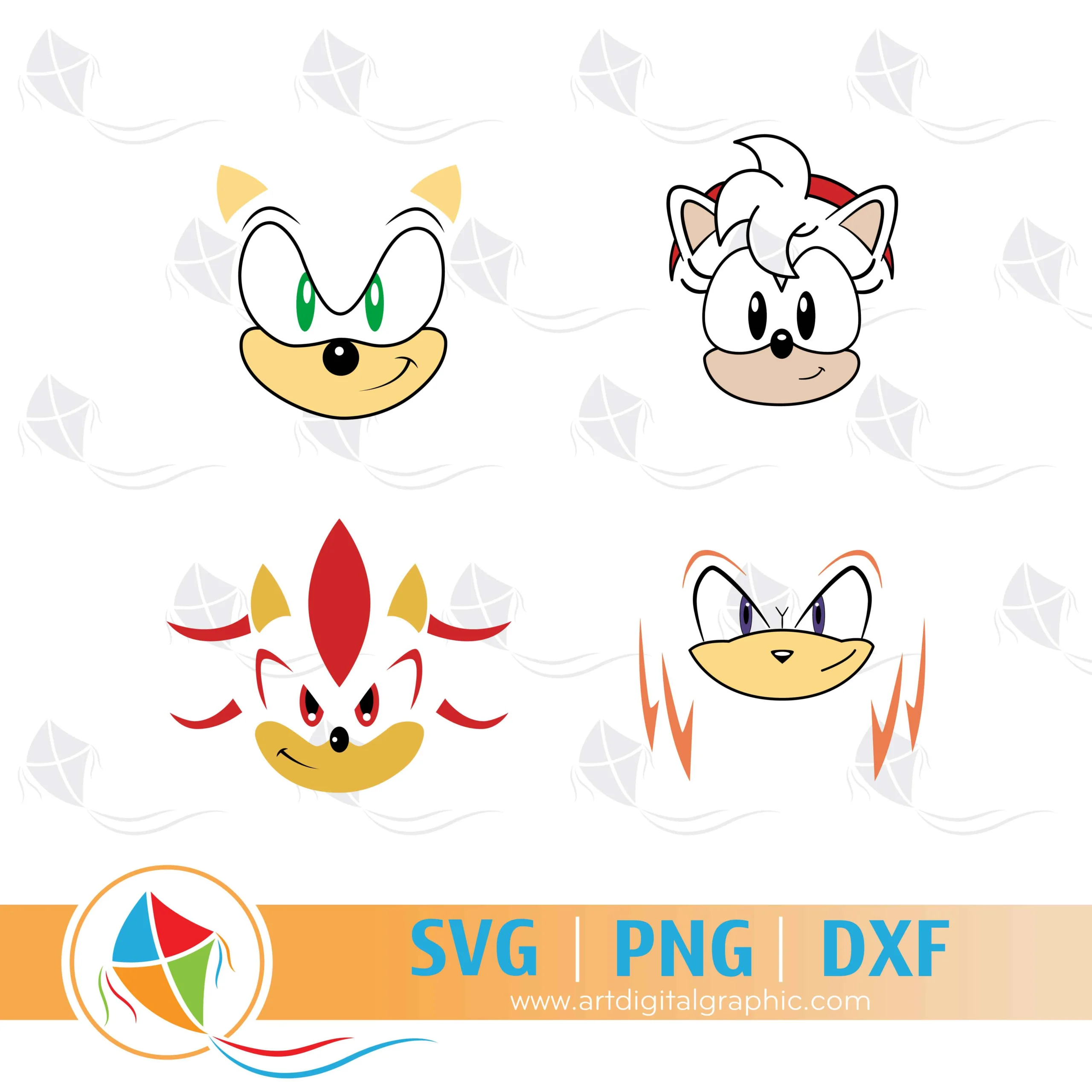Sonic Face SVG