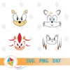Sonic Face SVG