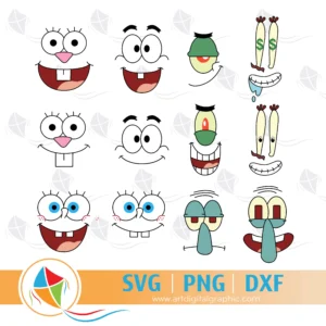 SpongeBob Face SVG