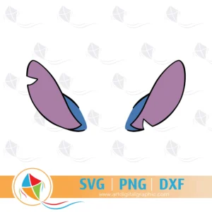 Stitch Ear Free SVG