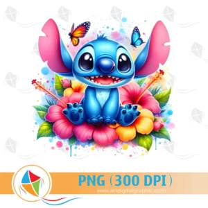Stitch Flowers PNG