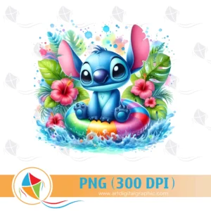 Stitch Flowers PNG