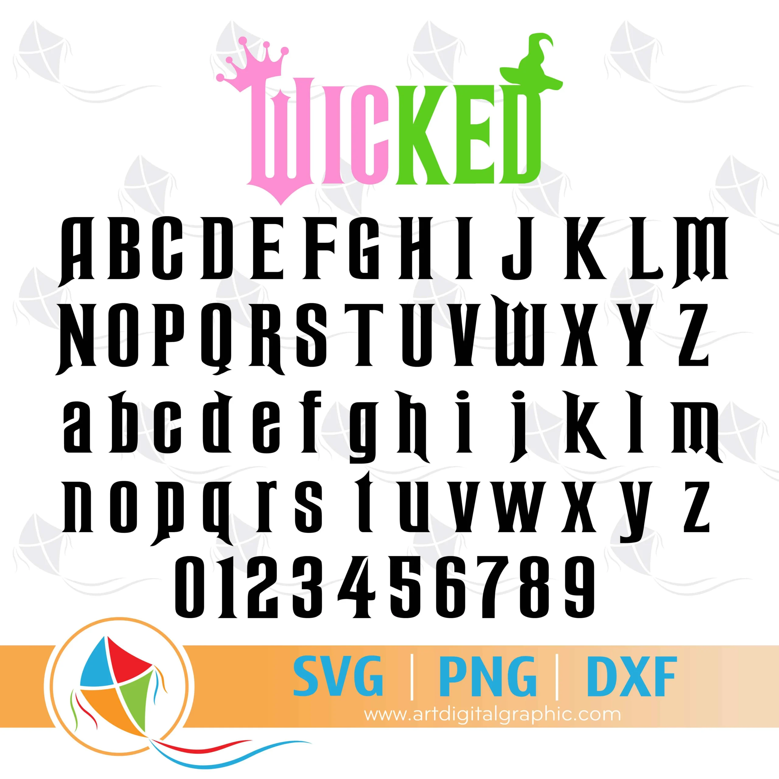 Wicked Font SVG