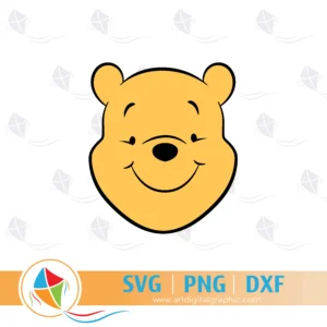 Winnie the Pooh Face Free SVG