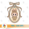 Labubu Coquette Frame PNG